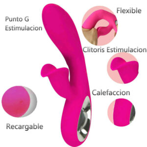 ARMONY – VIBRADOR DARO E ESTIMULADOR DE ANEL DE PUXAO FÚCSIA