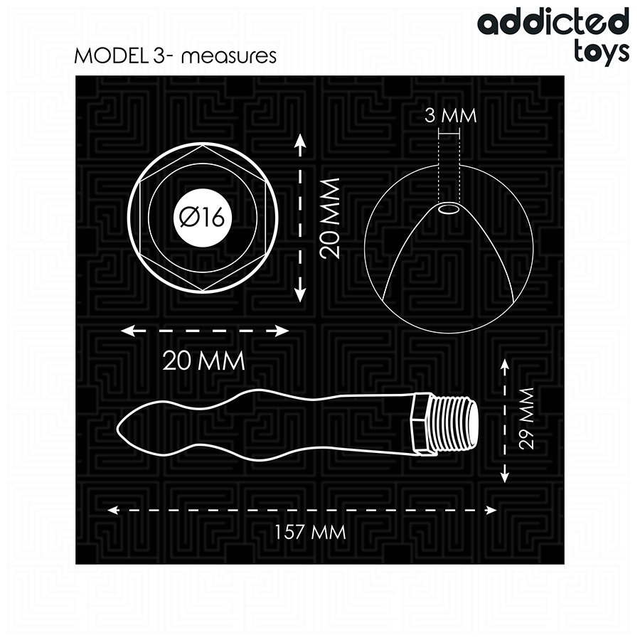 ADDICTED TOYS - LIMPADOR ANAL COM ADAPTADOR UNIVERSAL MODELO 3 - Image 5
