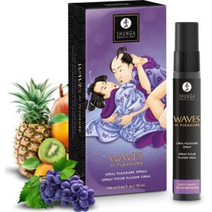 SHUNGA – SPRAY ORAL SEDUTOR DE PRAZER COM SABORES DE FRUTAS EXÓTICAS 20 ML