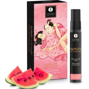 SHUNGA – SPRAY ORAL SEDUTOR DE PRAZER WAVES COM SABOR MELANCIA 20 ML