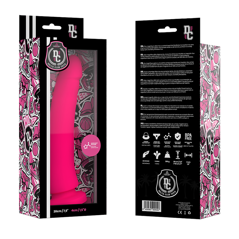 DELTA CLUB -TOYS DILDO MÉDICO ROSA SILICONE 20 CM -O- 4 CM - Image 5