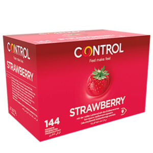 CONTROL – PRESERVATIVOS ADAPTA MORANGO 144 UNIDADES