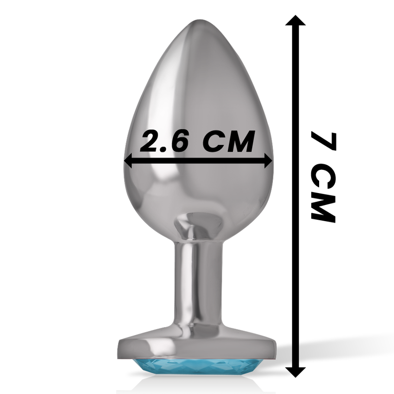 INTENSE - PLUG ANAL DE METAL DE ALUMÍNIO AZUL CORAO TAMANHO S - Image 4