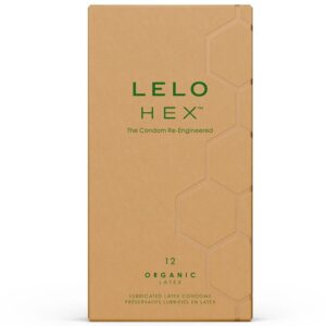 LELO – CAIXA DE PRESERVATIVOS ORGÂNICOS HEX 12 UNIDADES