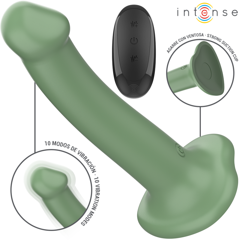 INTENSE - VIBRADOR BECCA COM VENTOSA 10 VIBRAÇÕES VERDE CONTROLE REMOTO - Image 2