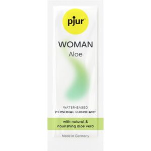 PJUR – WOMAN ALOE LUBRIFICANTE  BASE DE GUA 2 ML