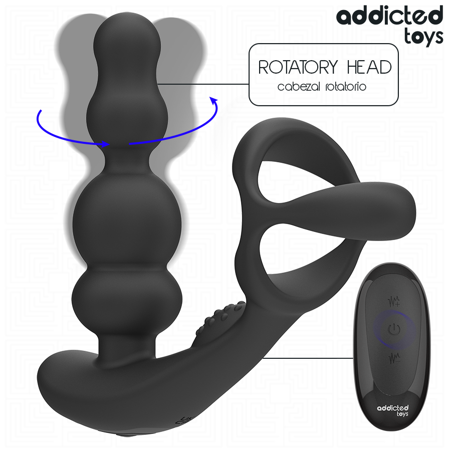 ADDICTED TOYS - MASSAGEADOR DE PRÓSTATA GIRATÓRIO COM CONTROLE REMOTO - Image 3