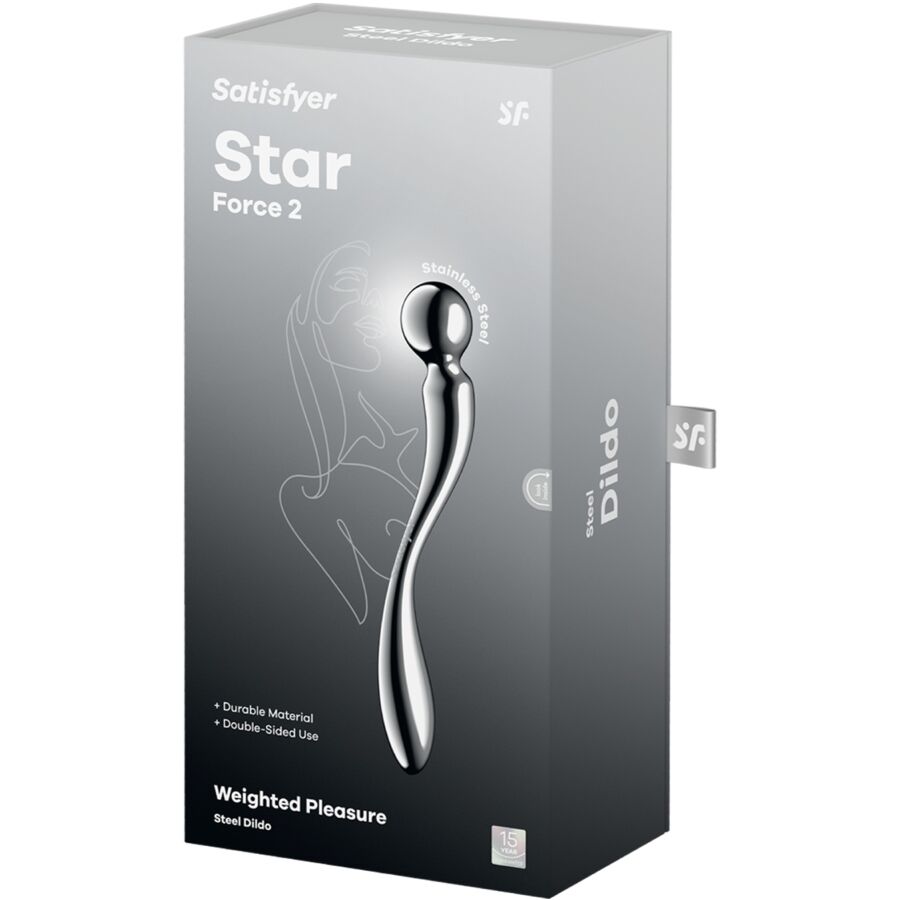 SATISFYER - STAR FORCE 2 DILDO DE AÇO INOXIDÁVEL COM DUAS EXTREMIDADES - Image 5