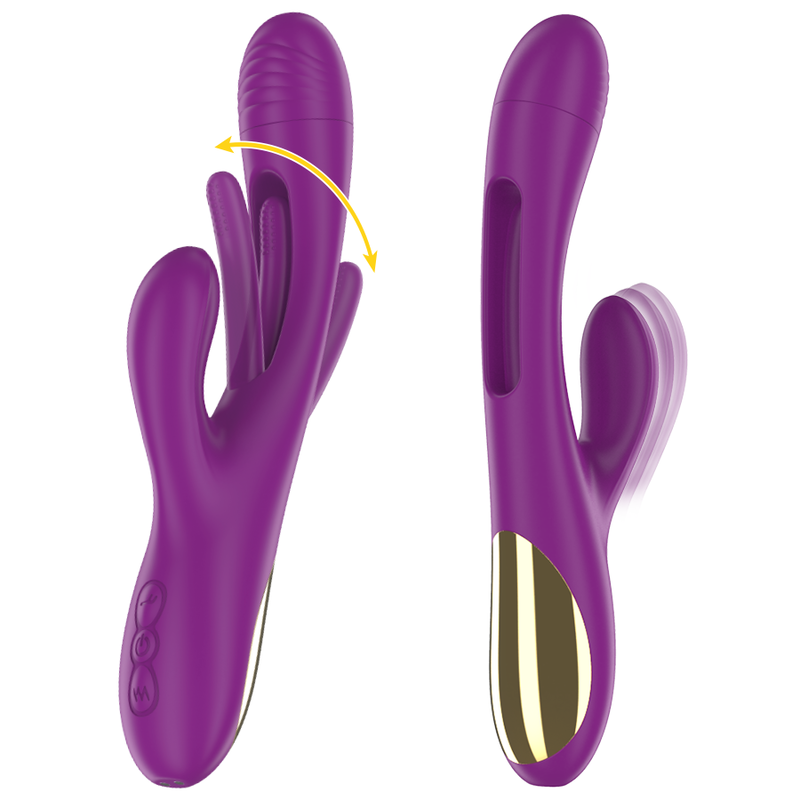 INTENSE - APOLO VIBRADOR MULTIFUNO RECARREGVEL 7 VIBRAÕES COM LÍNGUA OSCILANTE ROXA - Image 2