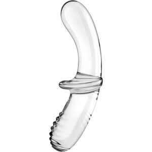 SATISFYER – DILDO DE CRISTAL DUPLO TRANSPARENTE