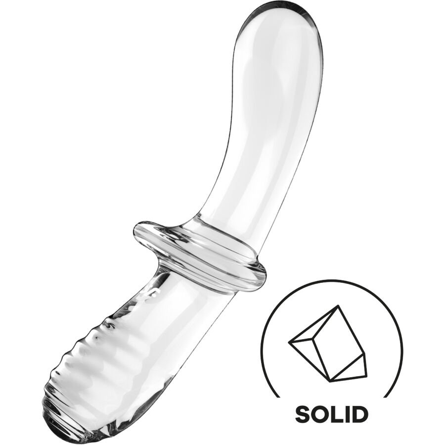 SATISFYER - DILDO DE CRISTAL DUPLO TRANSPARENTE - Image 4