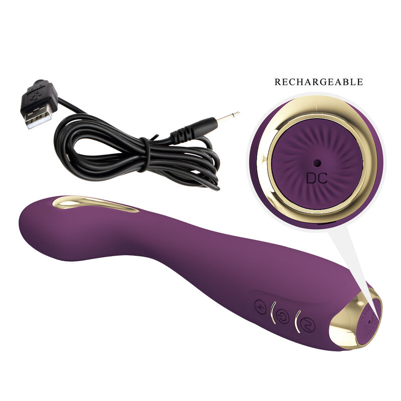 PRETTY LOVE - HECTOR VIBRADOR ELECTROSHOCK POR APP CONTROL ROXO - Image 5