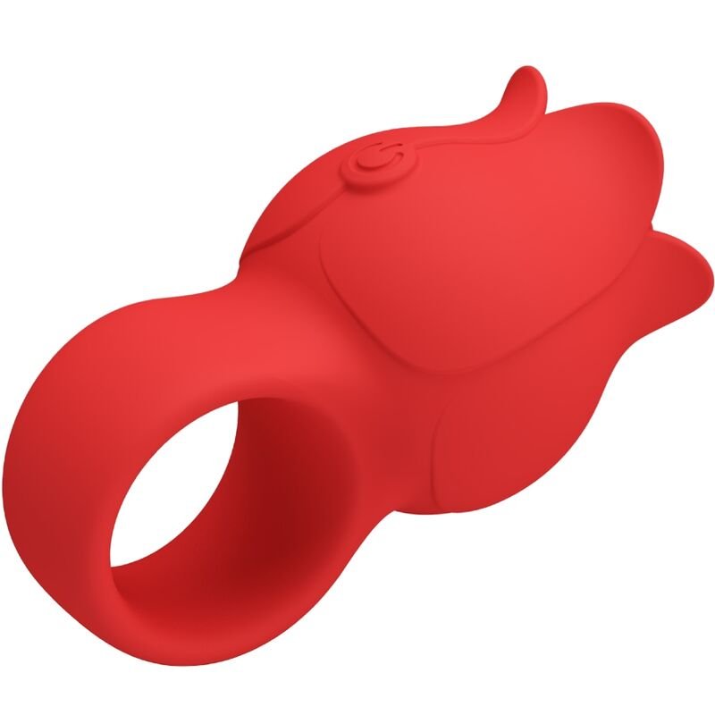 PRETTY LOVE - VIBRADOR DE DEDO EM FORMA DE JAE ROSE 10 VIBRAÇÕES VERMELHO - Image 3