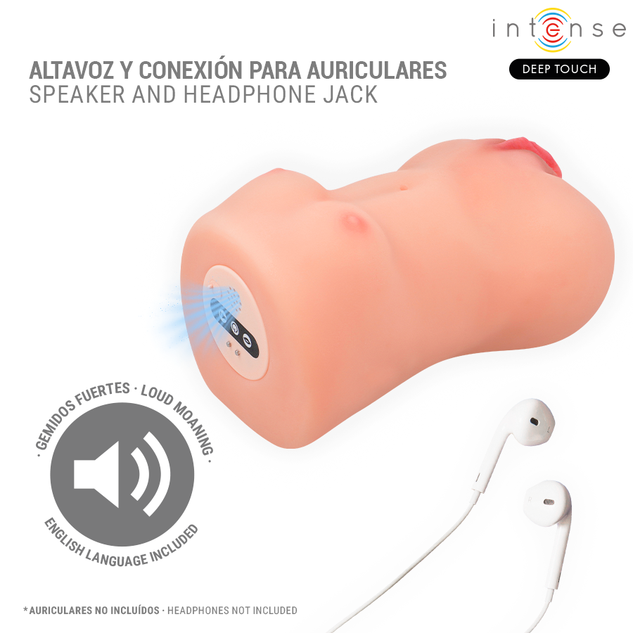 INTENSE DEEP TOUCH - MASTURBADOR VIBRATÓRIO E DE SUCÇÃO CATHERINE COM VOZ - Image 4