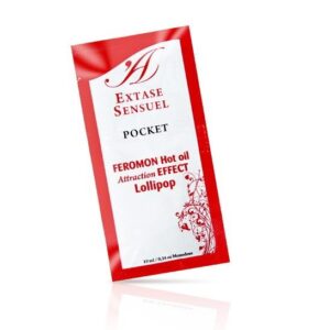 EXTASE SENSUAL – ÓLEO DE MASSAGEM COM FEROMONAS DE EFEITO CALOR PIRULITO 10 ML