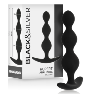 BLACK&SILVER – CORRENTE DE BOLA ANAL RUPERT 10 CM