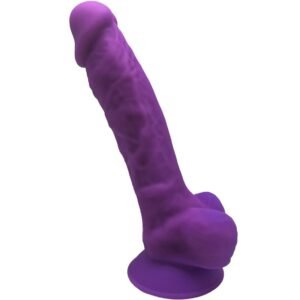 SILEXD – MODELO 1 PÊNIS REALÍSTICO PREMIUM SILEXPAN SILICONE VIOLETA 17.5 CM