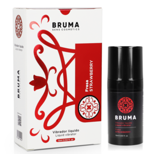 BRUMA – VIBRADOR LÍQUIDO ULTRA DESLIZANTE MORANGO 15 ML
