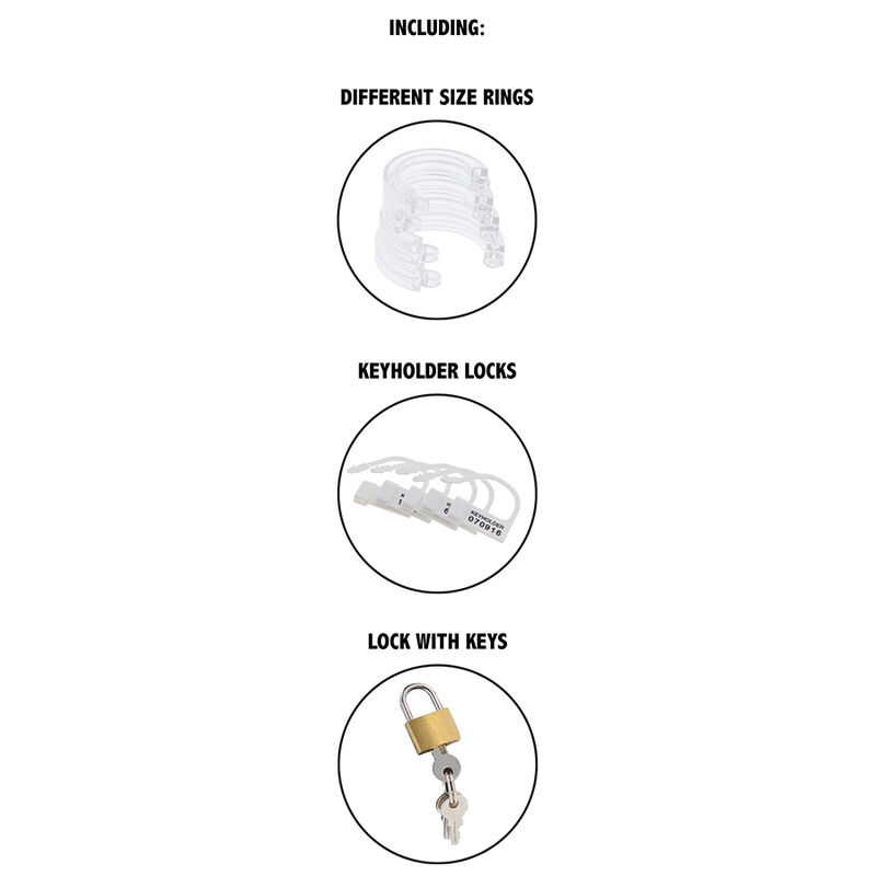 HIDDEN DESIRE - EXTREME GAIOLA DE PÉNIS DE CASTIDADE ACRÍLICO AJUSTÁVEL TRANSPARENTE - Image 4