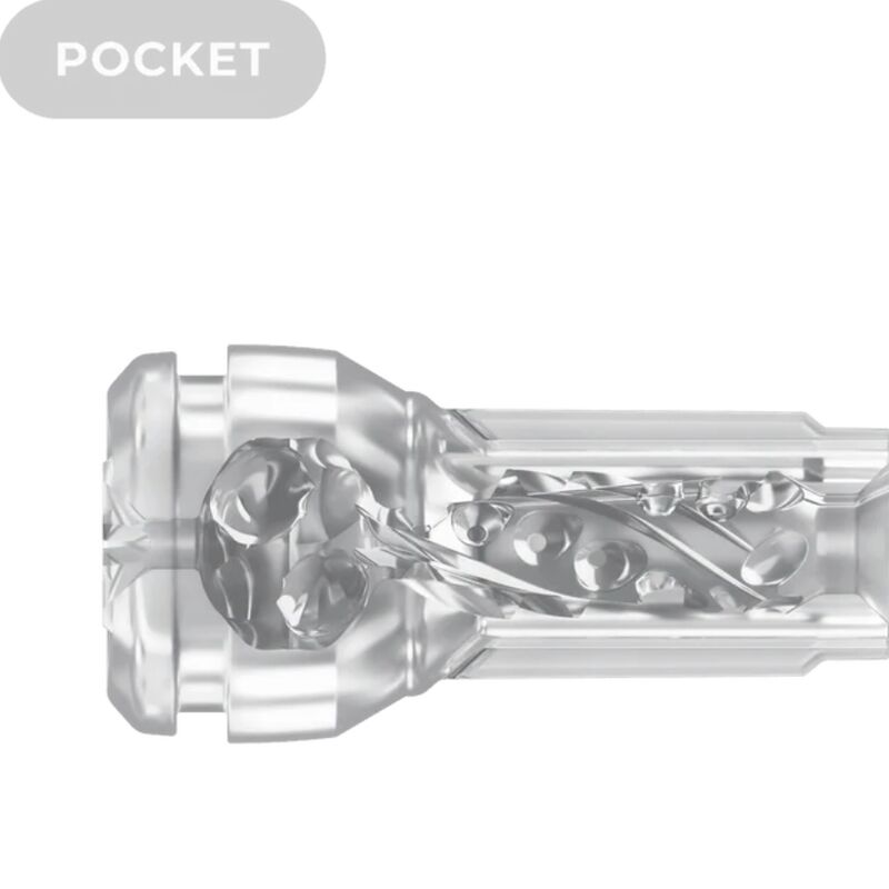 KIIROO - FEEL POCKET STROKER CRYSTAL POR KIIROO TRANSPARENTE - Image 4