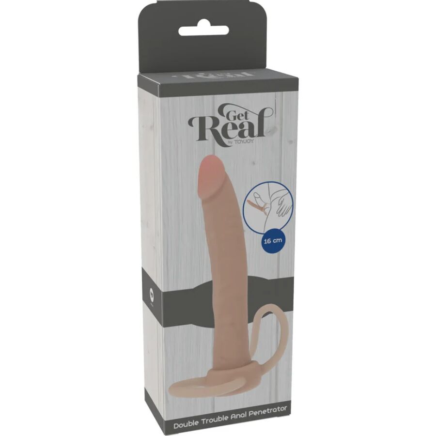 GET REAL - DUPLA CONFUSÃO - PENETRADOR ANAL DE SILICONE 16 CM - Image 4