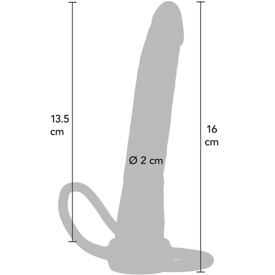 GET REAL - DUPLA CONFUSÃO - PENETRADOR ANAL DE SILICONE 16 CM - Image 3