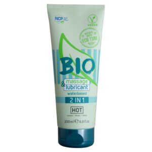 HOT – BIO MASSAGE & LUBRIFICANTE À BASE DE ÁGUA 2 EM 1 200 ML