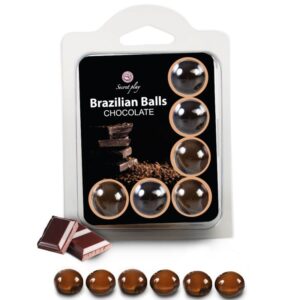 SECRETPLAY – CONJUNTO 6 BOLAS BRASILEIRAS DE CHOCOLATE