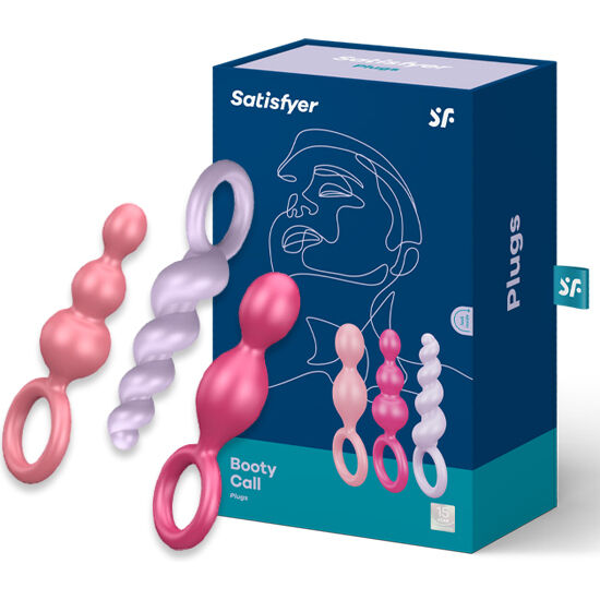 SATISFYER - CONJUNTO DE PLUGS ANAIS 3 PCS TRICOLOR - Image 2