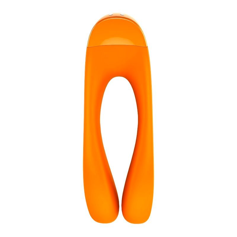 SATISFYER - VIBRADOR DE DEDO CANDY CANE LARANJA - Image 2