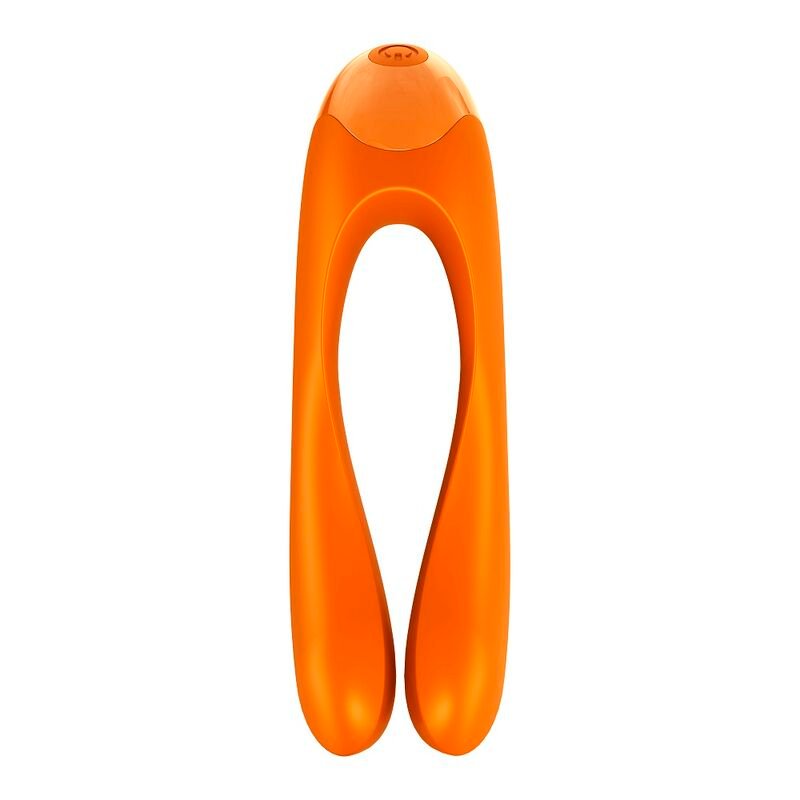SATISFYER - VIBRADOR DE DEDO CANDY CANE LARANJA - Image 4