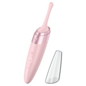 SATISFYER – ESTIMULADOR DE CLITÓRIS TWIRLING DELIGHT ROSA