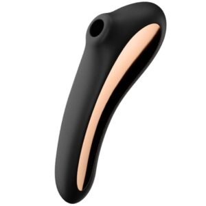SATISFYER – VIBRADOR DE PULSO DE AR DUAL KISS PRETO