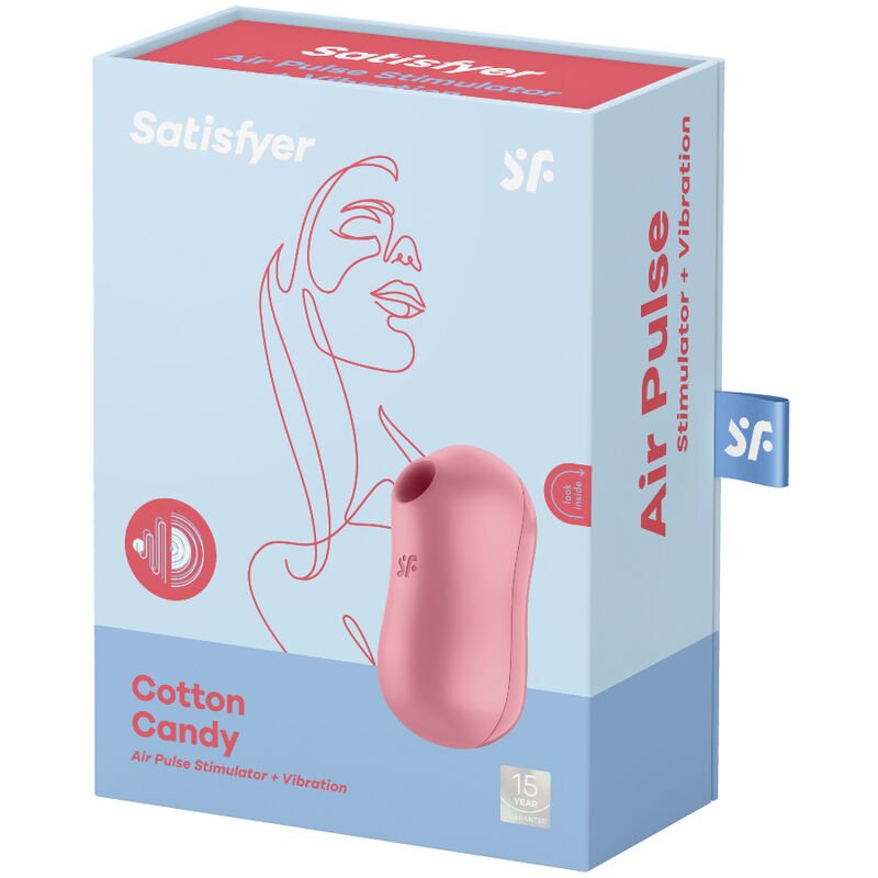 SATISFYER - ESTIMULADOR E VIBRADOR DE PULSO DE AR COTTON CANDY ROSA - Image 3