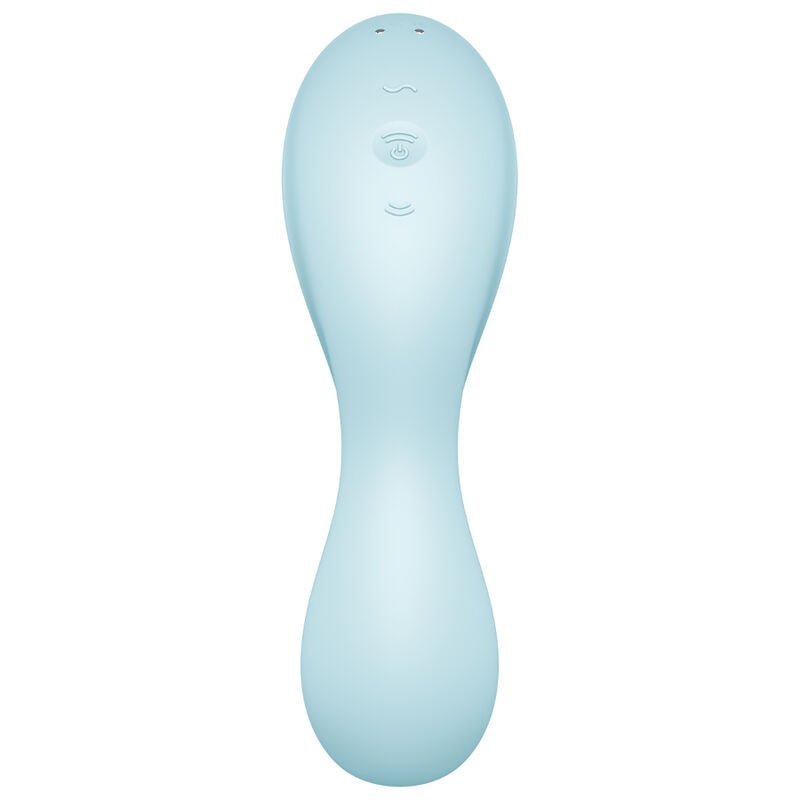 SATISFYER - CURVY TRINITY 5 ESTIMULADOR DE PULSO DE AR E APLICATIVO VIBRADOR AZUL - Image 3