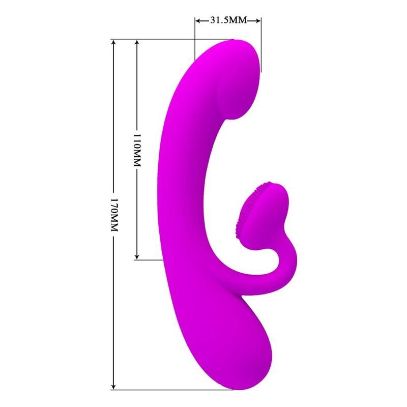 PRETTY LOVE - SINCERO VIBRADOR E SUCÇÃO CLITÓRICA DE SILICONE ROXO - Image 5