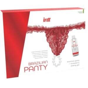 INTT RELEASES – CALÇA VERMELHA BRASILEIRA COM PÉROLAS E GEL LUBRIFICANTE 50 ML