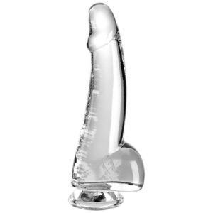 KING COCK – CLEAR DILDO COM TESTÍCULOS 15.2 CM TRANSPARENTE