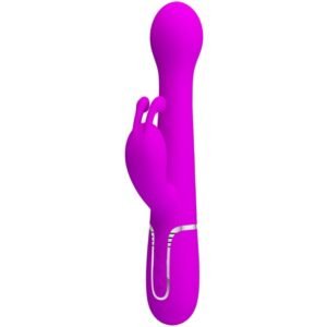 PRETTY LOVE – VIBRADOR DEJON COELHO 3 EM 1 MULTIFUNO VIOLETA