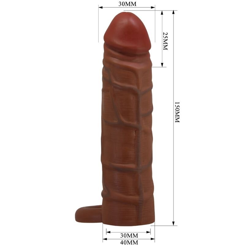 PRETTY LOVE - MANGA PENIS KAILE COM EXTENSÃO DE 2,5 CM MULATO - Image 5