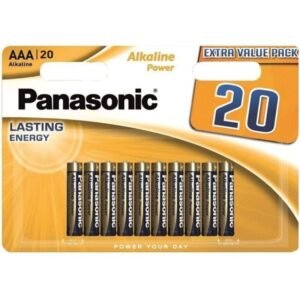 PANASONIC – BATERIA ALCALINA BRONZE AAA LR03 BLISTER*20