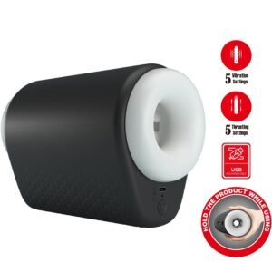 PRETTY LOVE – DJ GIRL MASTURBADOR MASCULINO COM VIBRAÇÃO 5 CONFIGURAÇÕES NEGRO