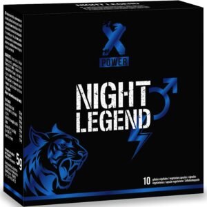 XPOWER – NIGHT LEGEND – ESTIMULANTE DE AÇÃO RÁPIDA PARA EREÇÃO E DESEMPENHO – 10 CÁPSULAS