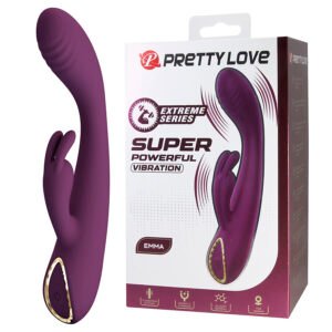 PRETTY LOVE – EMMA VIBRADOR ROXO RABBIT COM ESTIMULADOR