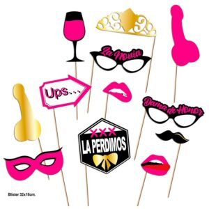 DIABLO PICANTE – CONJUNTO PHOTOCALL PARTY MODELO 2 – 12 UNIDADES