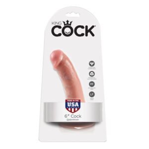 KING COCK – 6 CARNE DE DILDO 15.2 CM