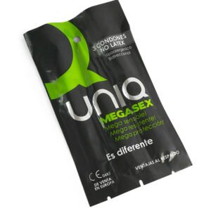 UNIQ – MEGASEX LATEX FREE SENSITIVE CONDOMS 3 UNITS
