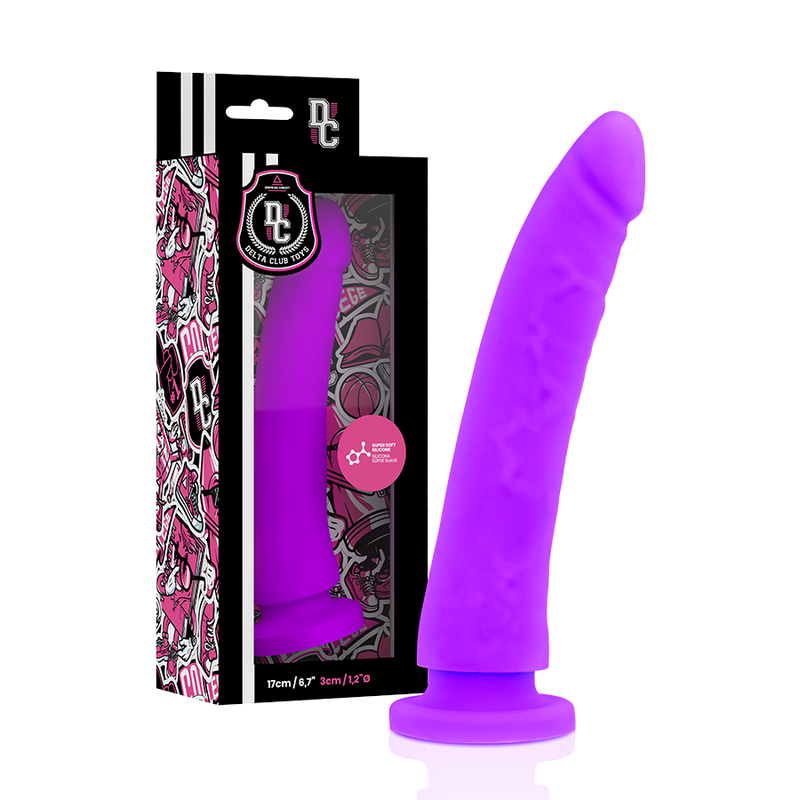 DELTA CLUB - ARREIO DE BRINQUEDOS + DONG PURPLE SILICONE 17 CM -O- 3 CM - Image 3