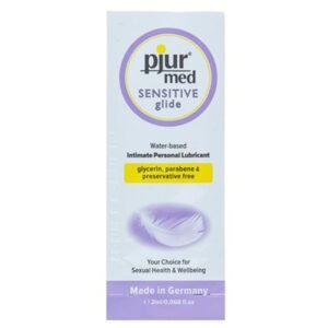 PJUR – MED SENSITIVE GLIDE LUBRIFICANTE  BASE DE GUA 2 ML