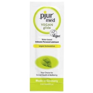 PJUR – MED VEGAN GLIDE LUBRIFICANTE  BASE DE GUA 2 ML